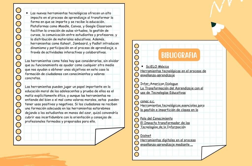 Herramientas tecnológicas en la educación: Transformando el proceso de aprendizaje